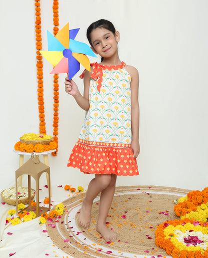 Tota Rani dual kurta and dress set