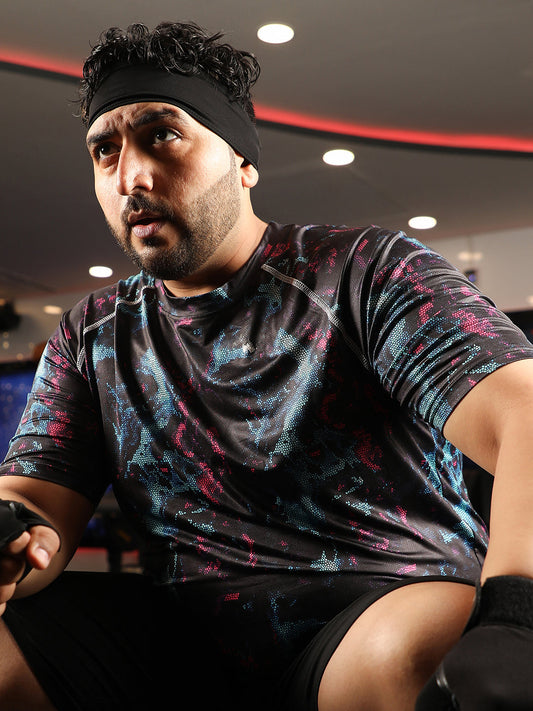 Abstract Activewear T-Shirt