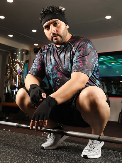 Abstract Activewear T-Shirt