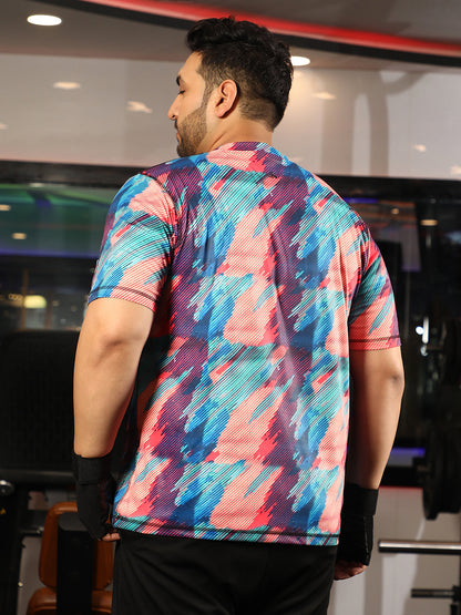 Vertical Abstract Activewear T-Shirt