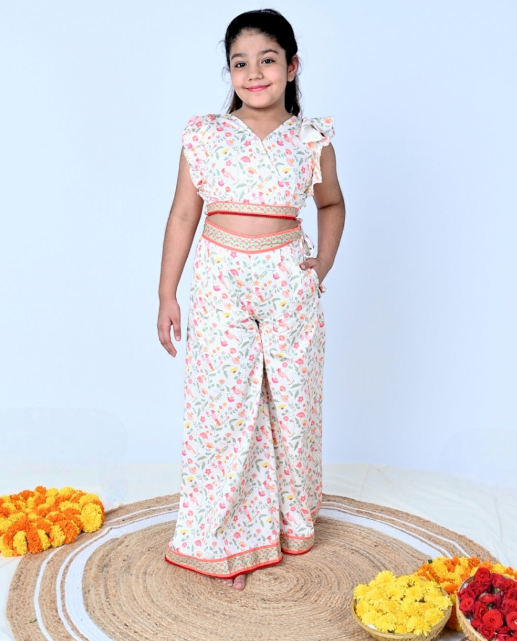 Surili Bulbul Palazzo and crop top