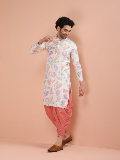 Men's Multi-color Digital Print Kurta