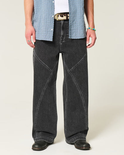 Concrete Wave Loose Straight Fit Jeans