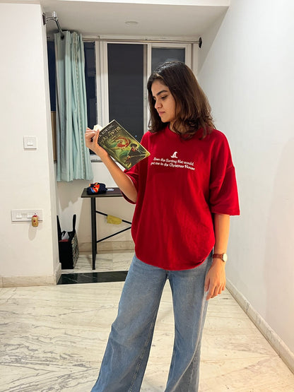 Oversized Tee In Red