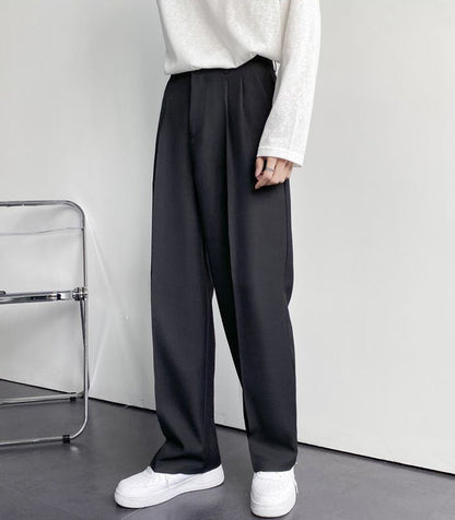 Korean Baggy Loose Fit Pants For Men - Grey