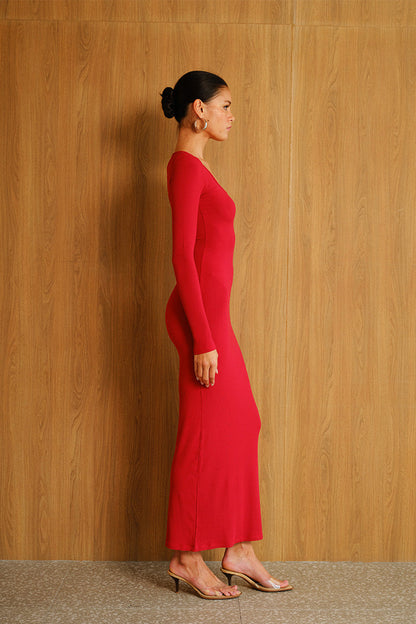 Maximum Red Maxi Dress