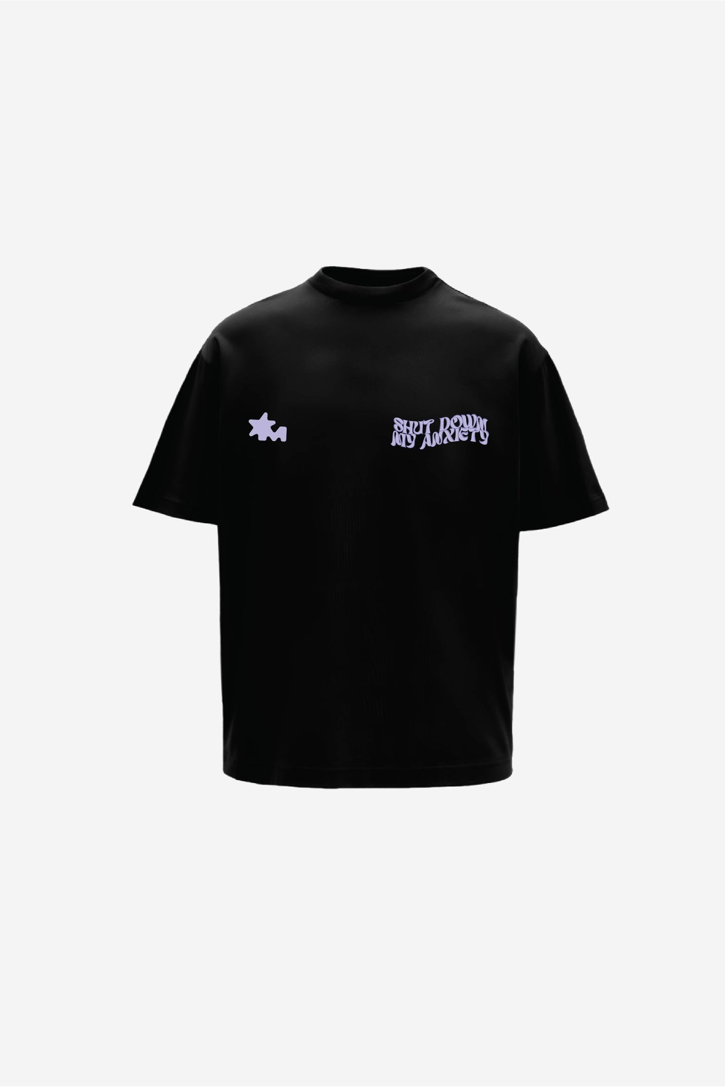 Purple Haze Black Oversized T-Shirt
