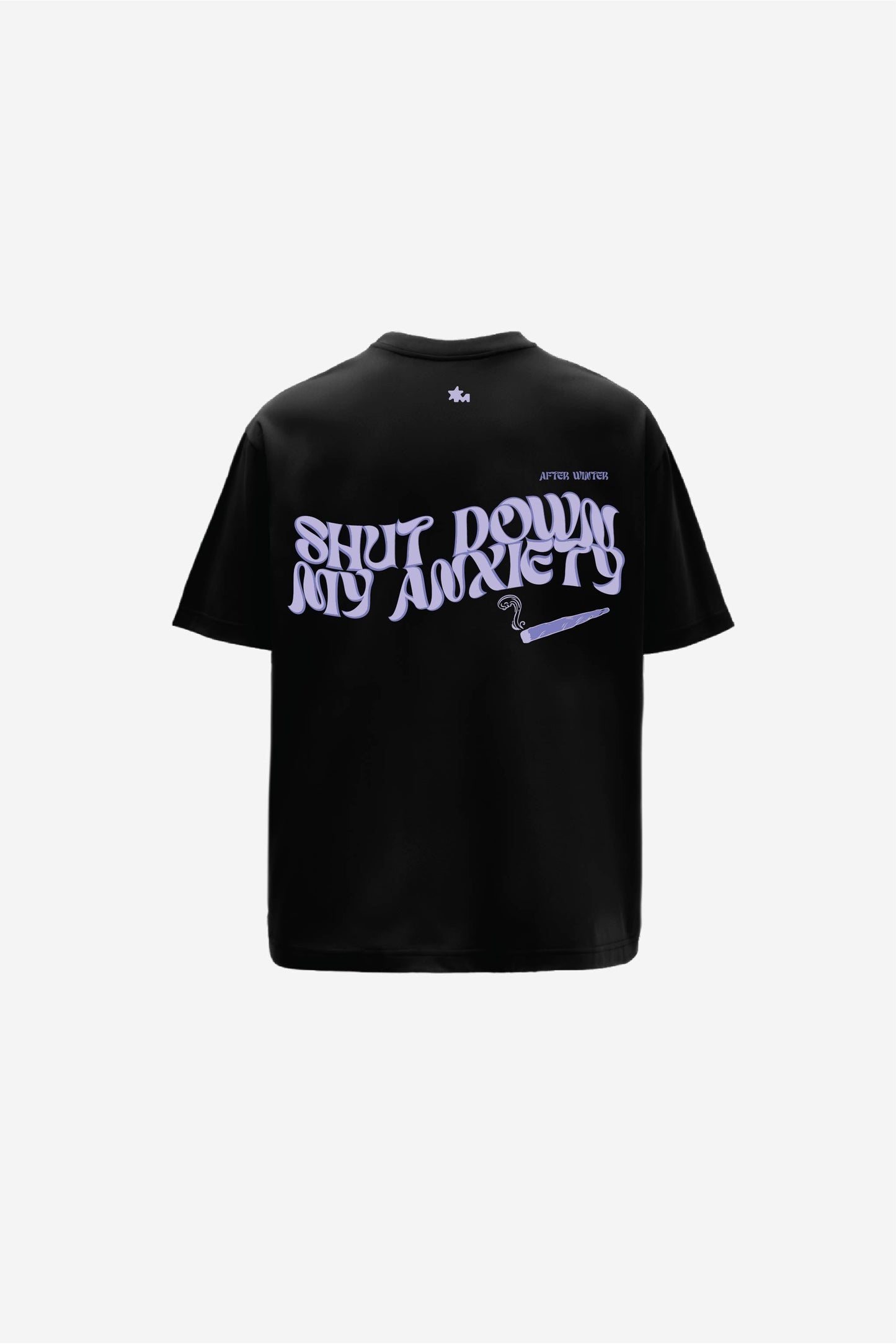 Purple Haze Black Oversized T-Shirt