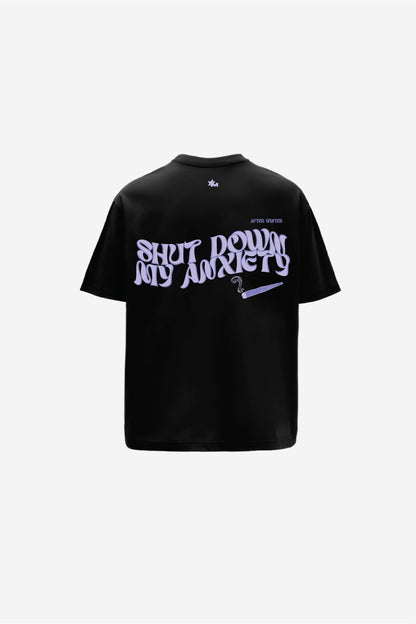 Purple Haze Black Oversized T-Shirt