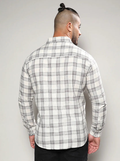 Multicolour Checkered Casual Shirt