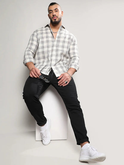 Multicolour Checkered Casual Shirt