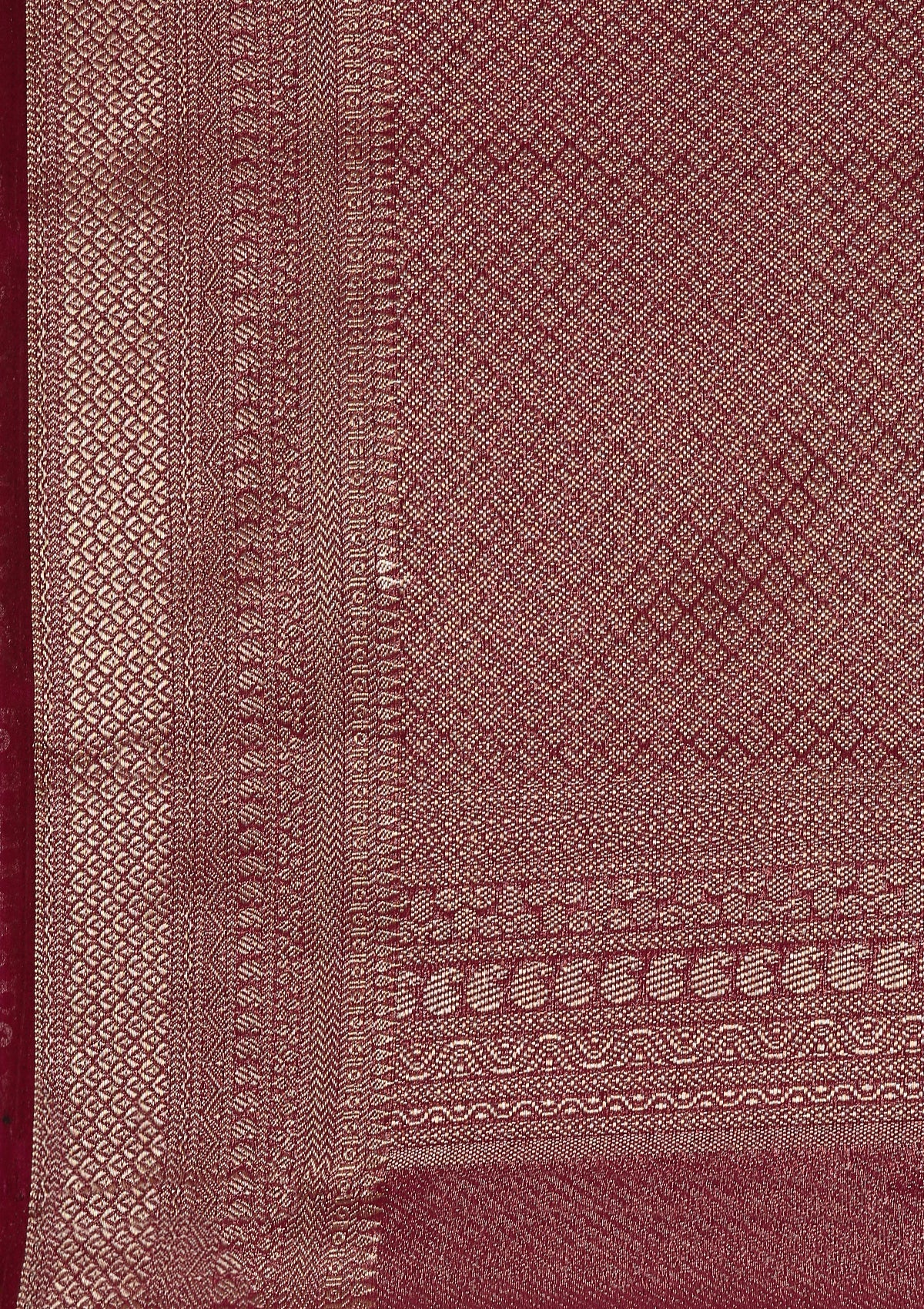 Lavender Brocade Jaal Pattern Crepe Saree