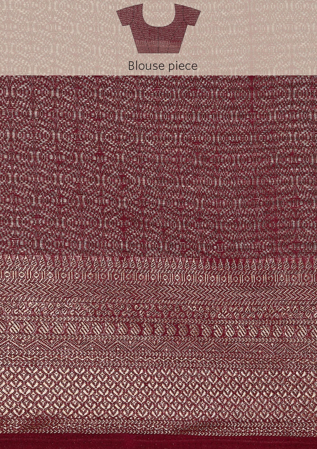 Lavender Brocade Jaal Pattern Crepe Saree