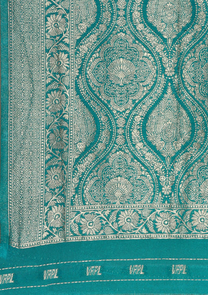 Burnt Orange Zari Woven Georgette Saree