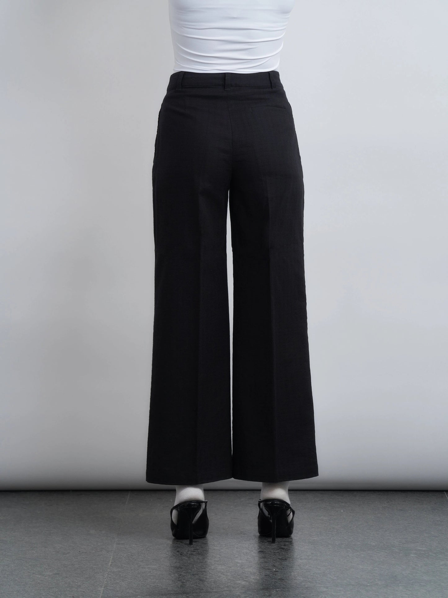 Riviera Wide Leg Pants - Black