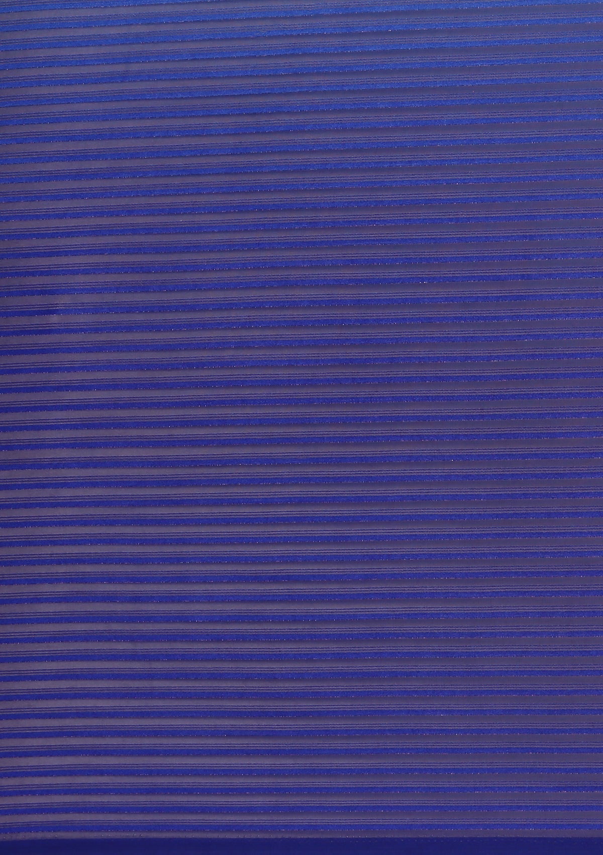 Blue Ombre Metallic Zari Striped Chiffon Saree