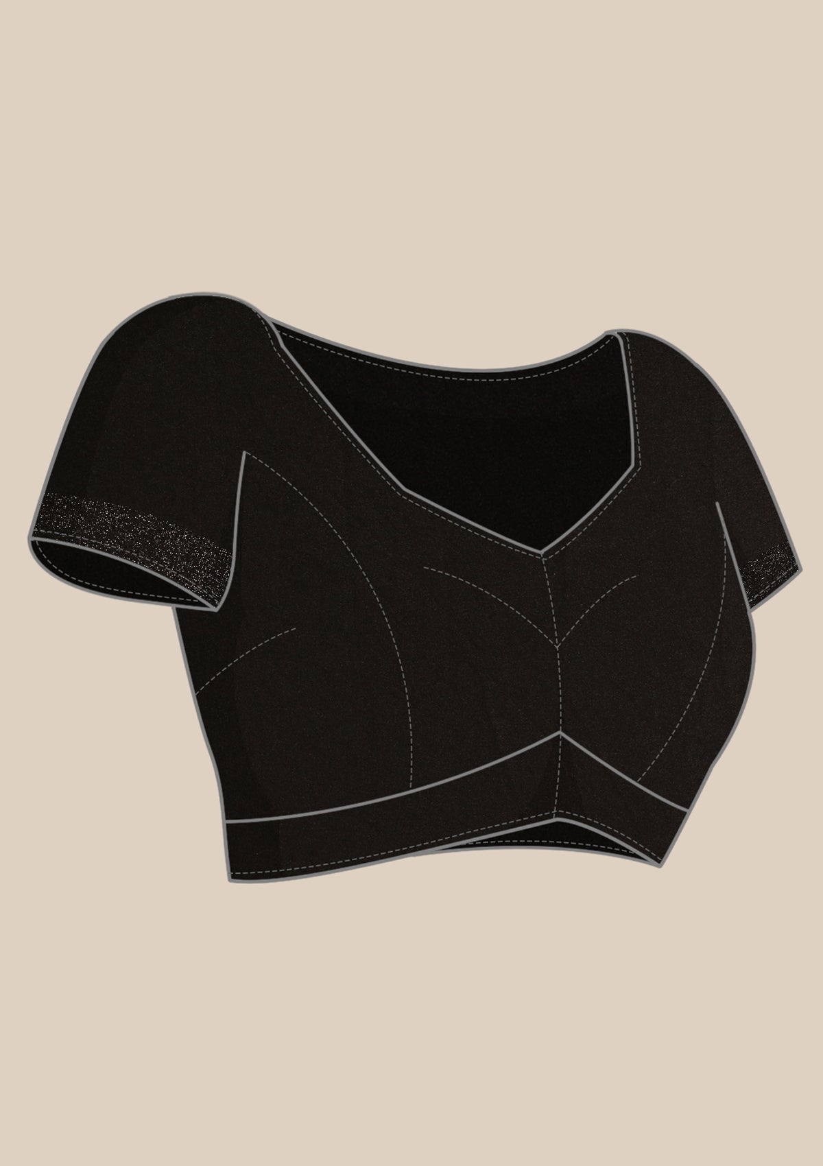 Blue Ombre Metallic Zari Striped Chiffon Saree