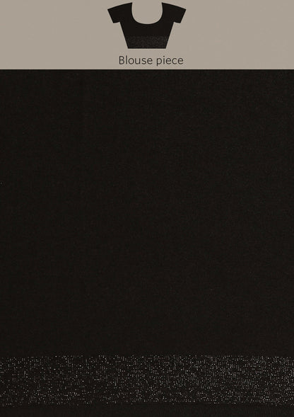 Blue Ombre Metallic Zari Striped Chiffon Saree