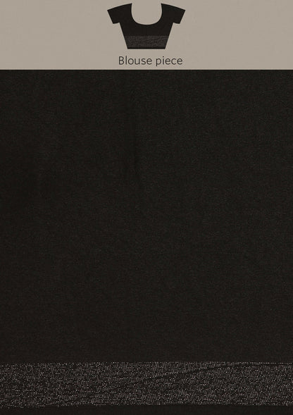 Purple Metallic Zari Striped Chiffon Saree