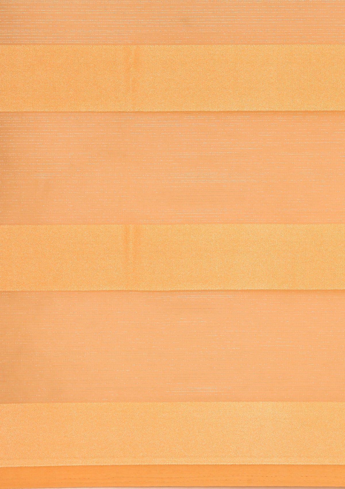 Pastel Orange Ombre Metallic Zari Striped Chiffon Saree