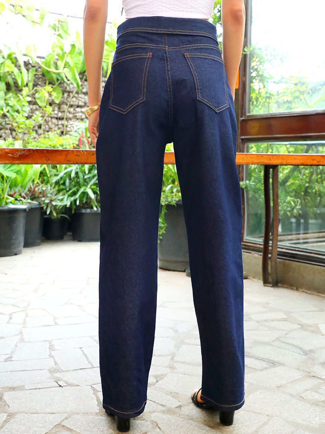 Women Comfort High-Rise Cotton Stretchable Jeans