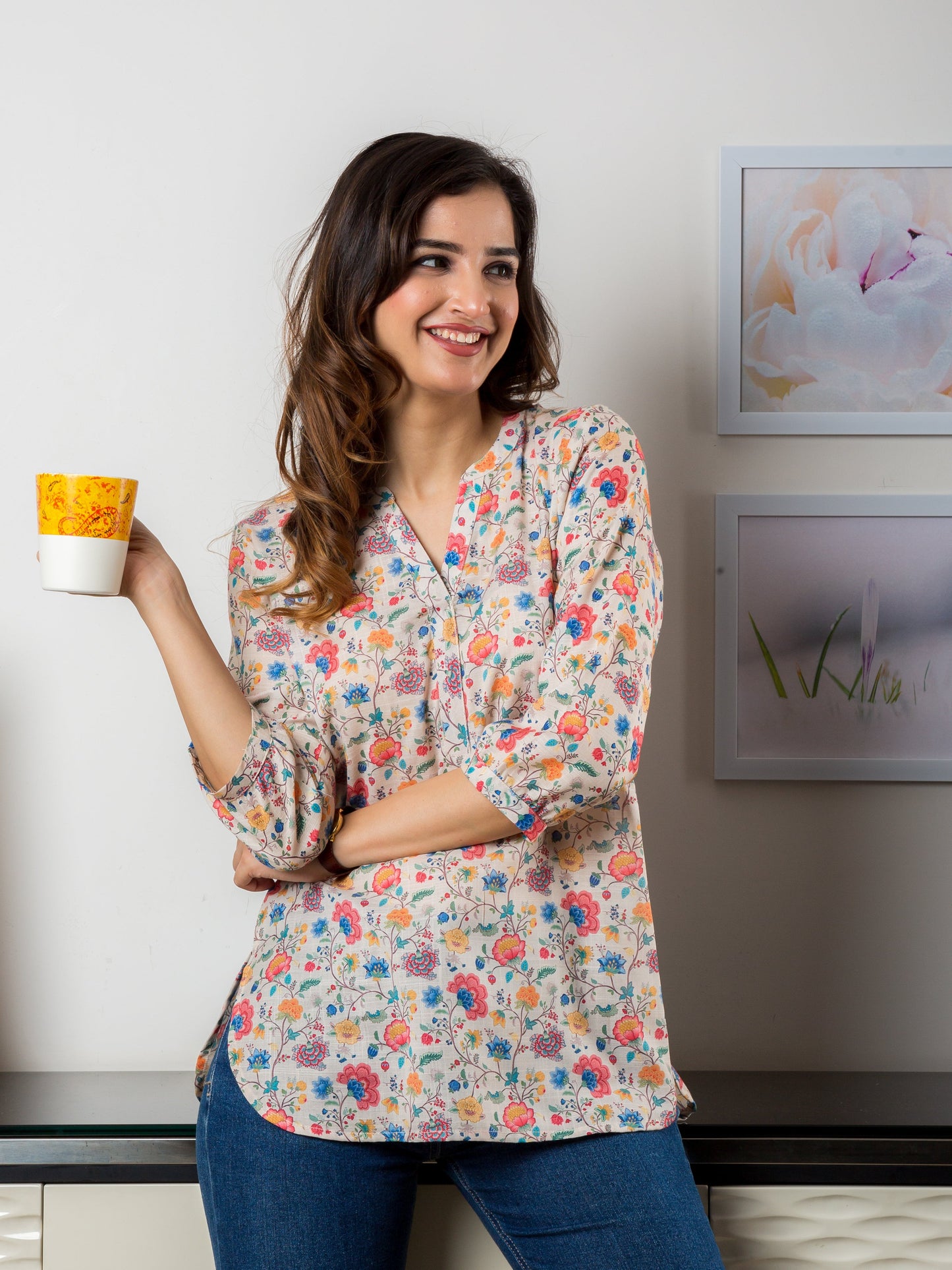 Melody Tunic - Cotton Linen Poly Blend