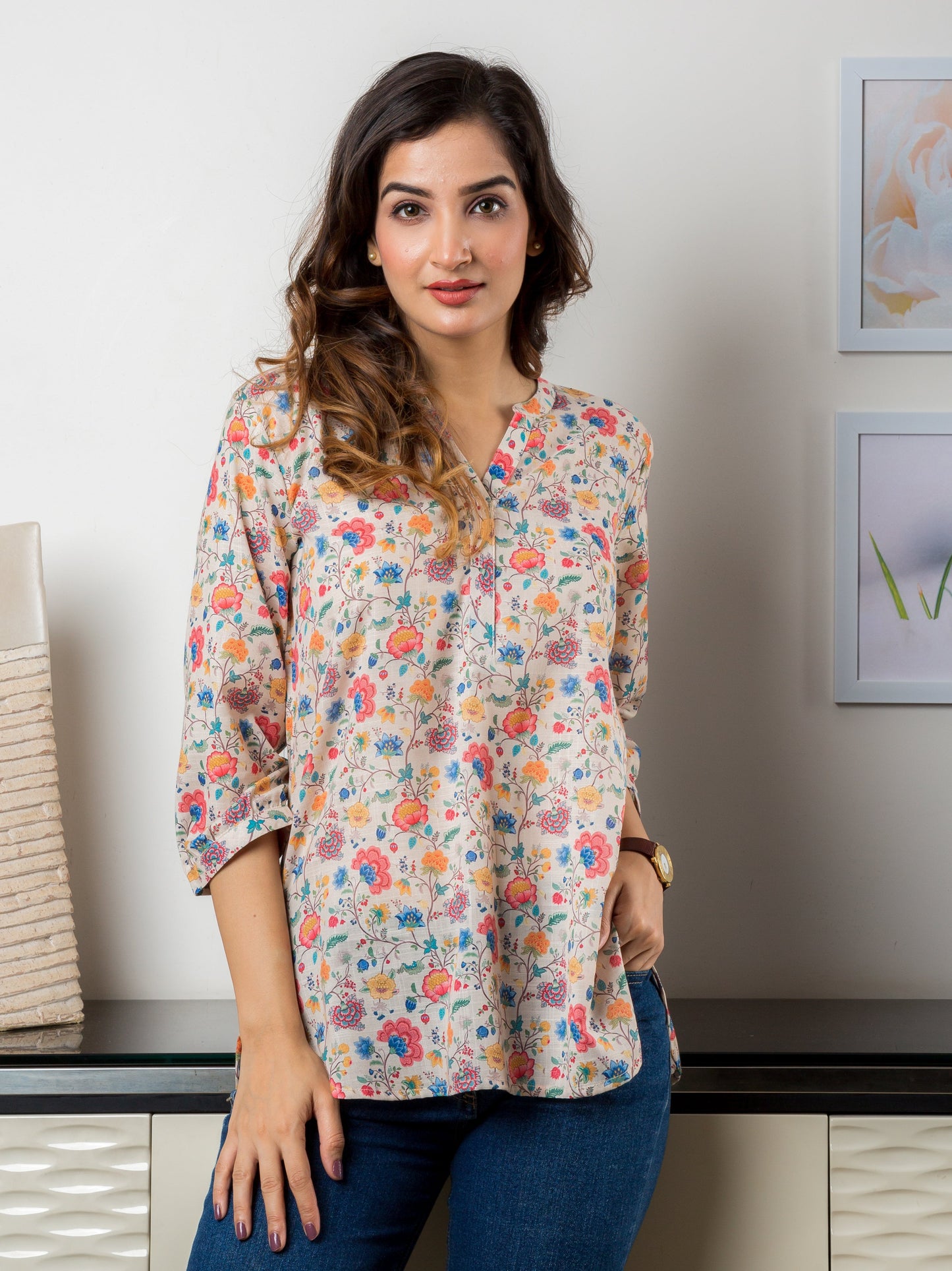 Melody Tunic - Cotton Linen Poly Blend