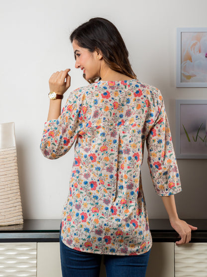 Melody Tunic - Cotton Linen Poly Blend