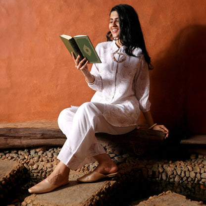 Flora Lined Kurti With Trousers