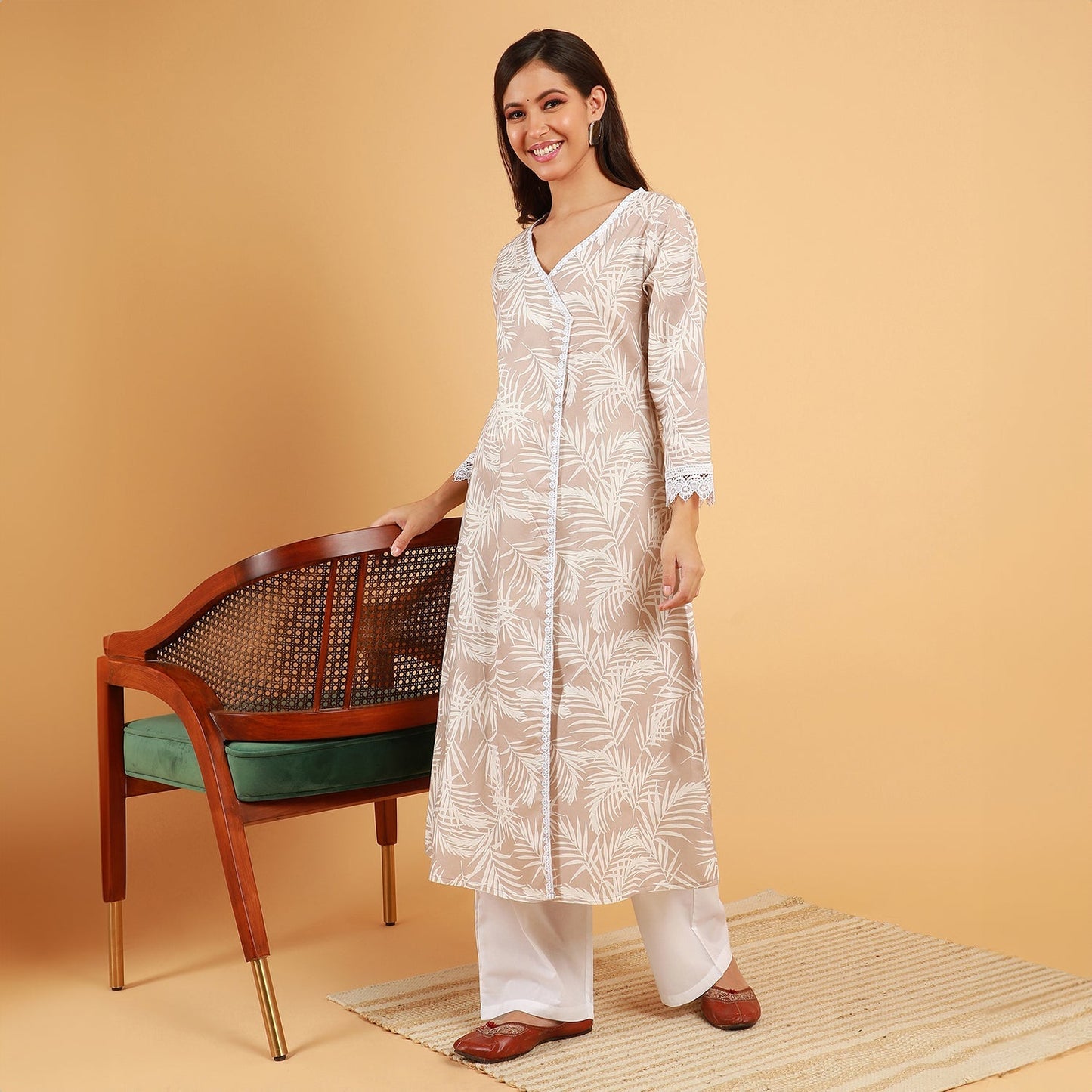 Soft Fern Kurta With Trousers