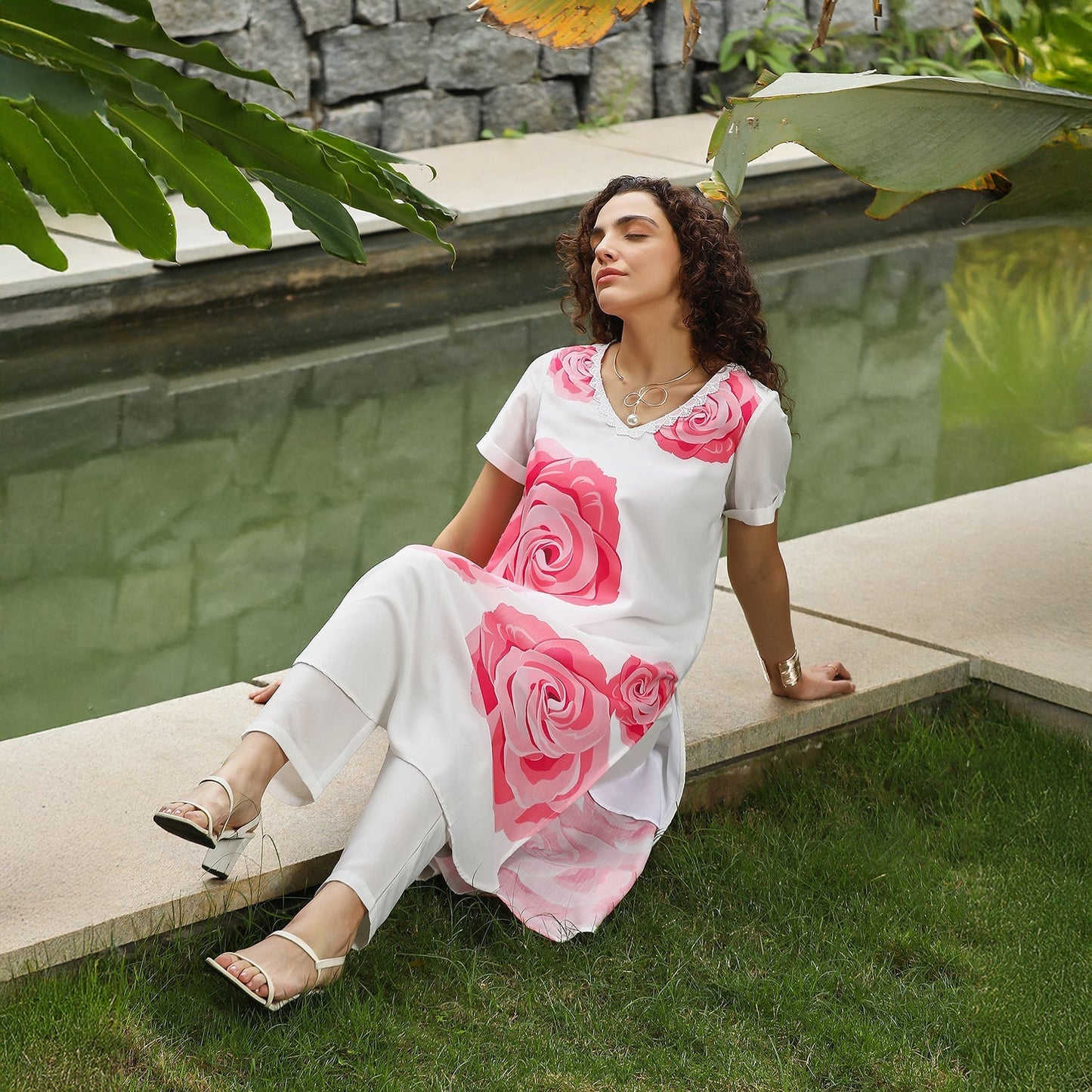 Chantilly Bloom Kurta Set