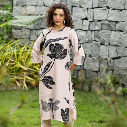 Fluttering Petals Kurta Set