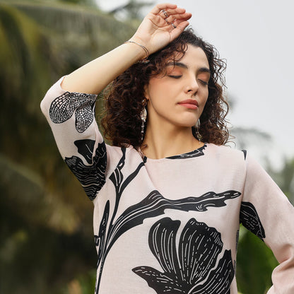 Fluttering Petals Kurta Set