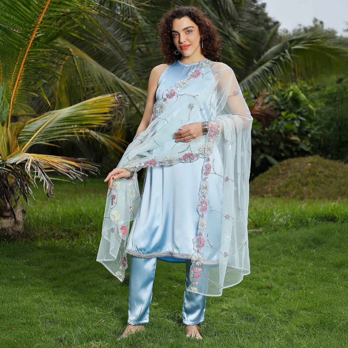 Blush Bloom Kurta Set
