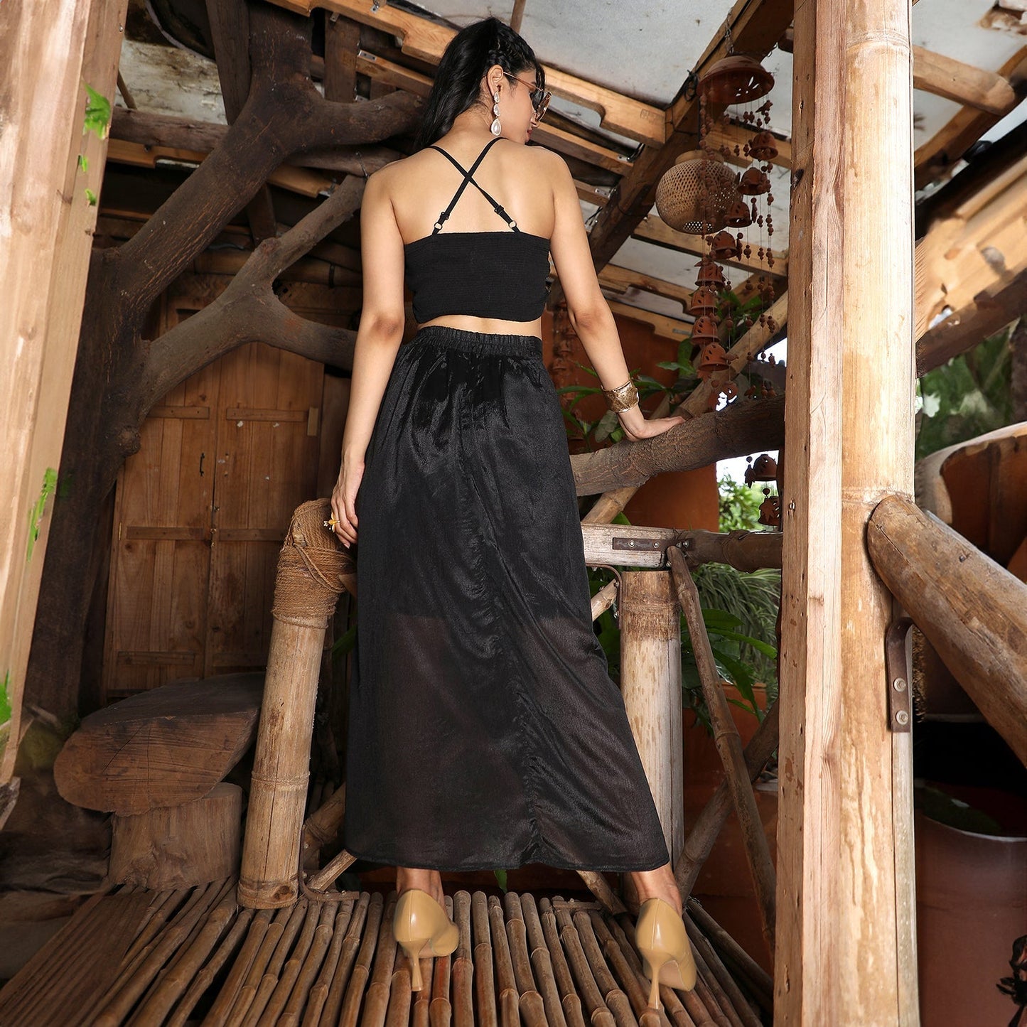 Embellished Draped Co-Ord Set