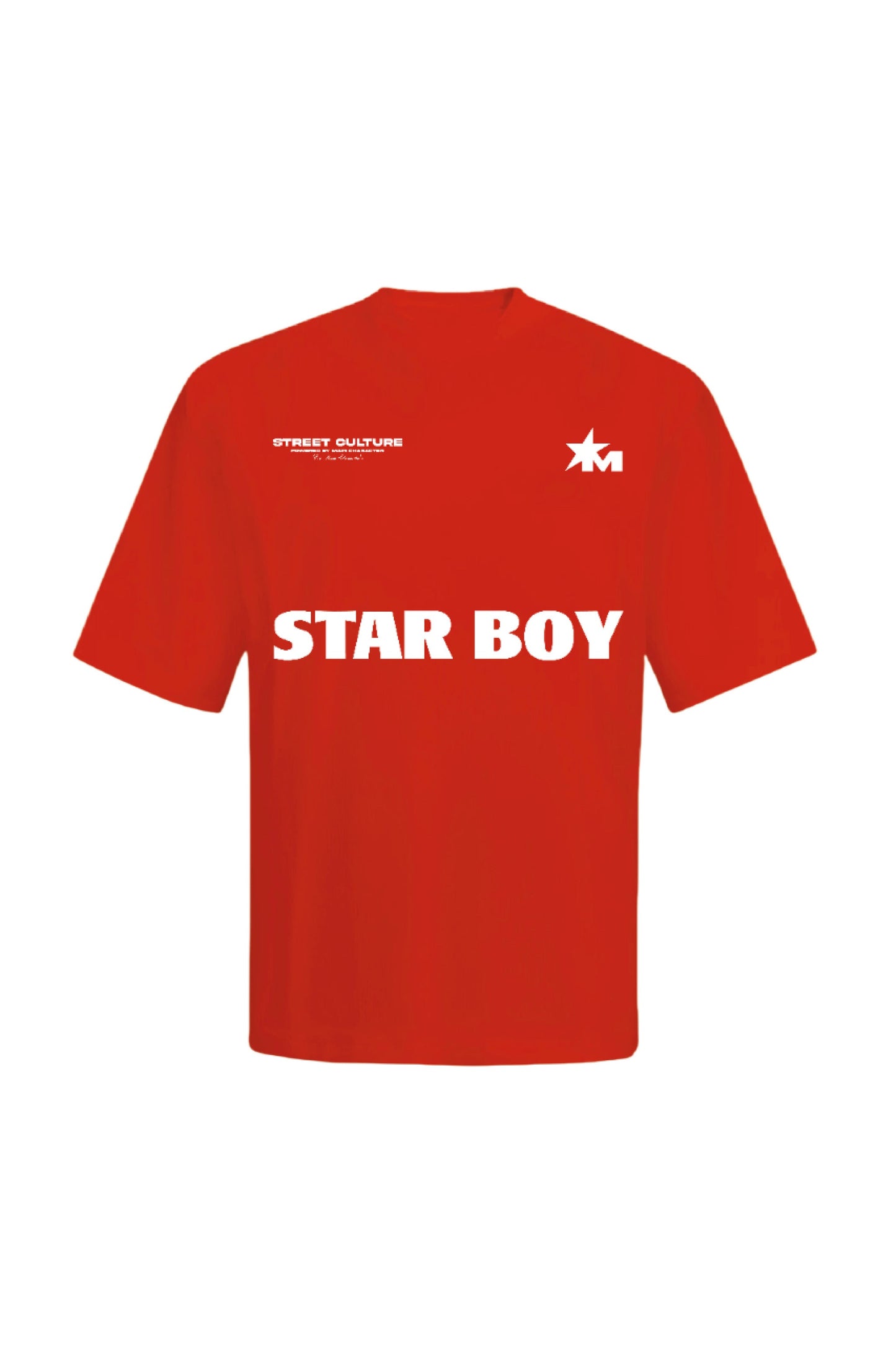Star Boy Orange Oversized T-Shirt