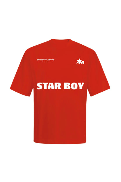 Star Boy Orange Oversized T-Shirt