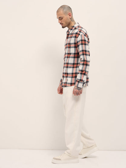 Multi-Color Checked Relax Fit Casual Shirt
