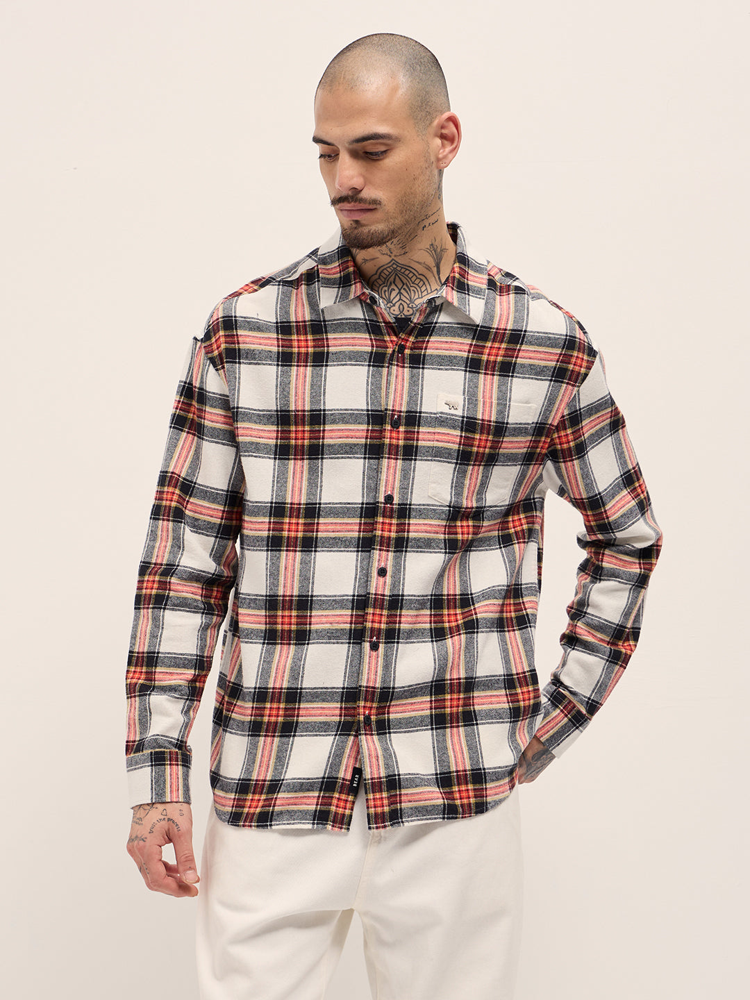 Multi-Color Checked Relax Fit Casual Shirt