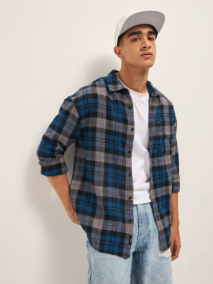 Multi-Color Checked Relax Fit Casual Shirt