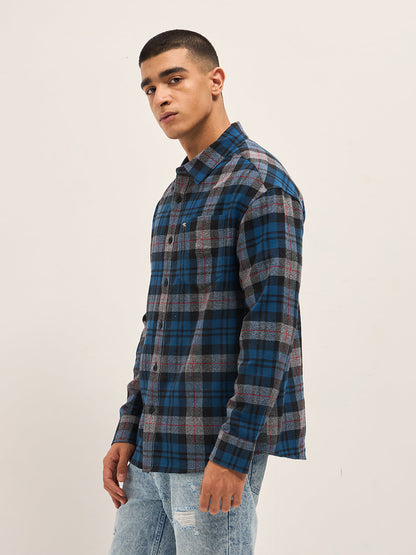 Multi-Color Checked Relax Fit Casual Shirt