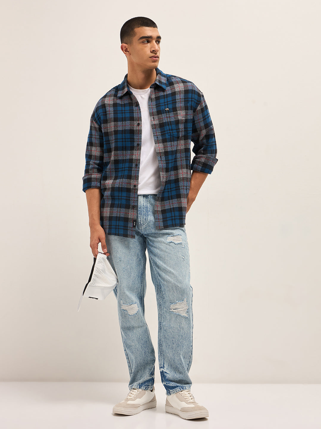 Multi-Color Checked Relax Fit Casual Shirt