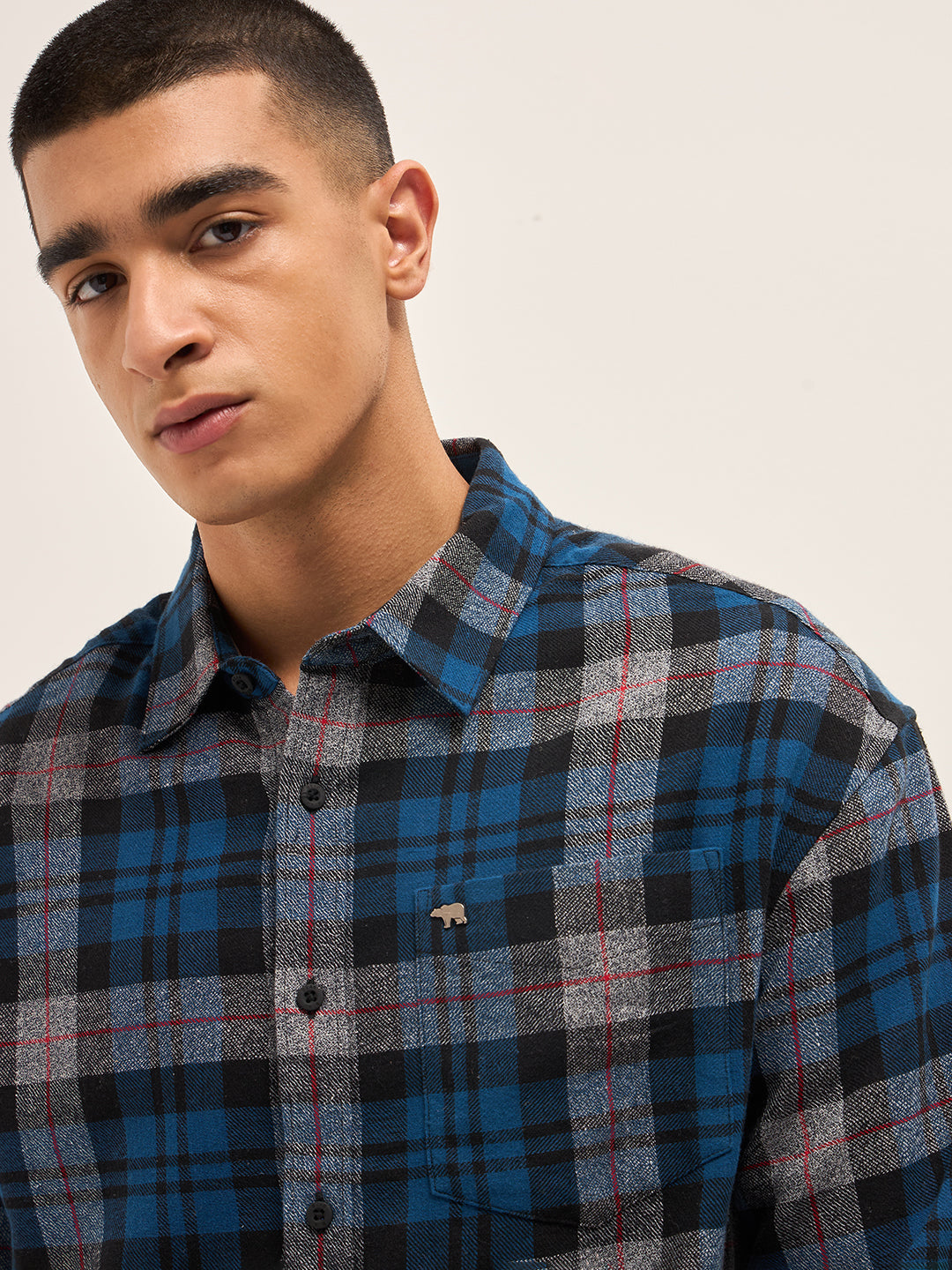 Multi-Color Checked Relax Fit Casual Shirt