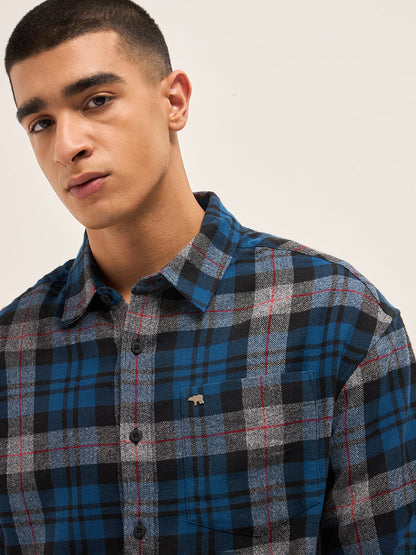 Multi-Color Checked Relax Fit Casual Shirt