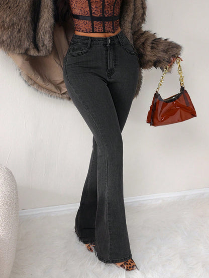 Noir Femme Bootcut Jeans