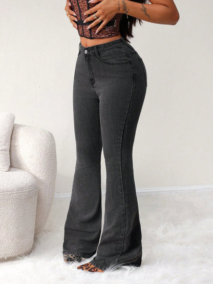 Noir Femme Bootcut Jeans