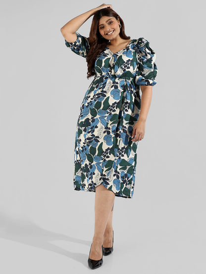 Floral Design Stylish Casual Dresses