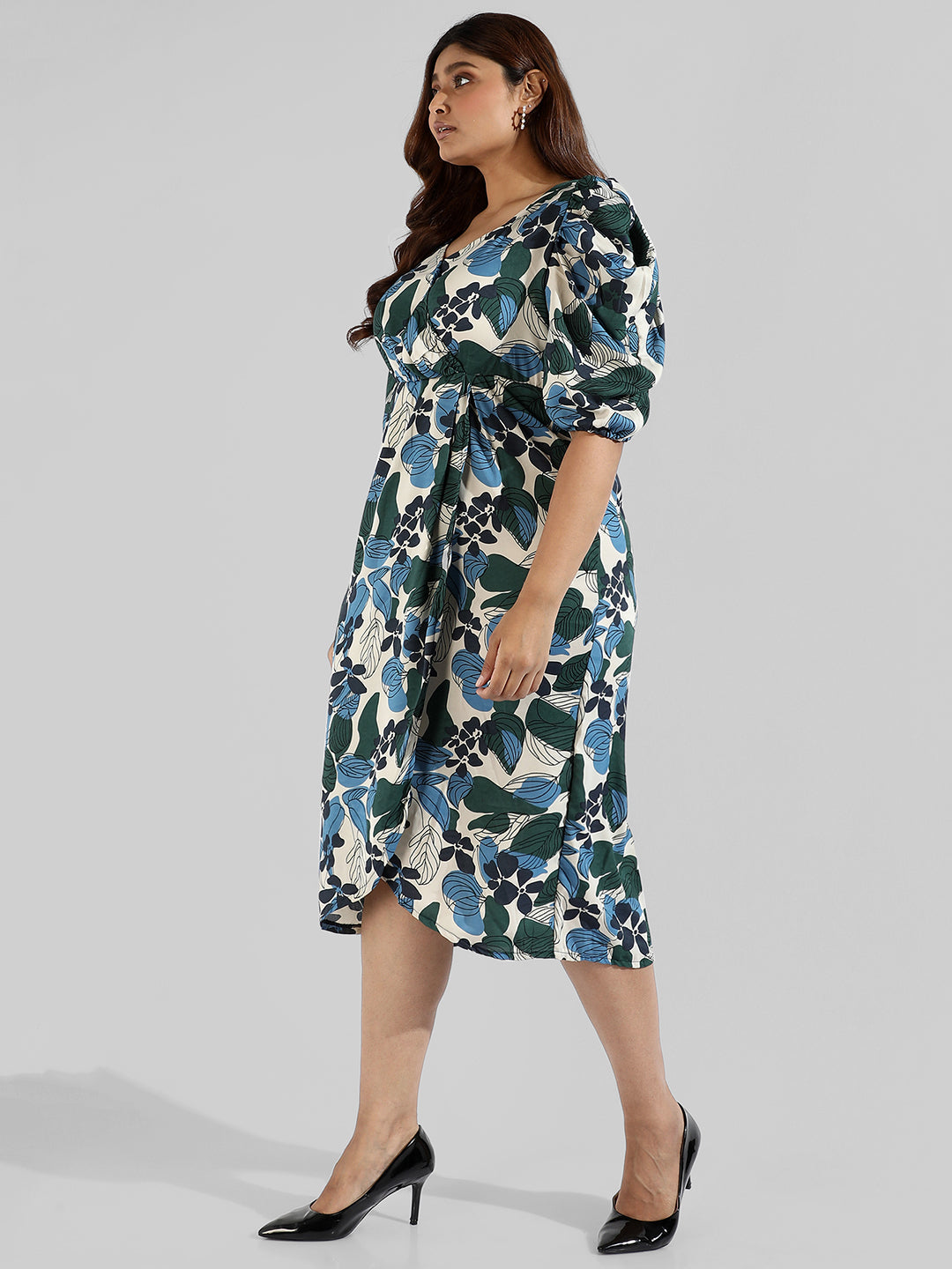 Floral Design Stylish Casual Dresses