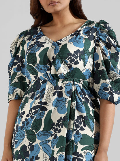 Floral Design Stylish Casual Dresses