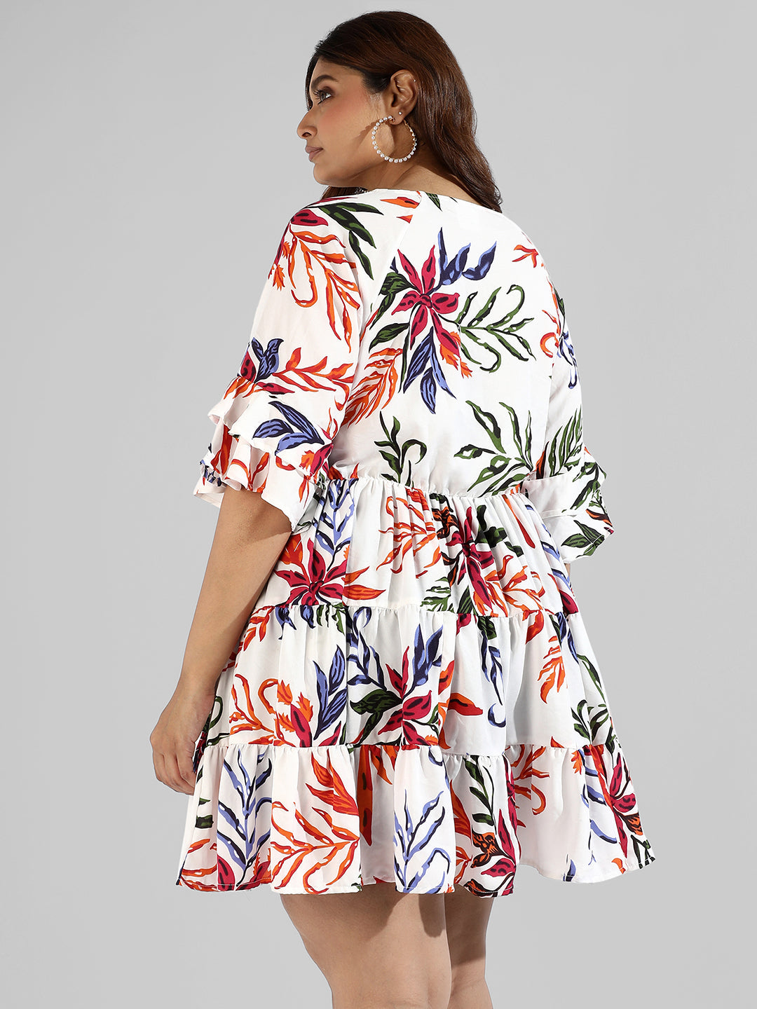 Floral Design Stylish Casual Dresses